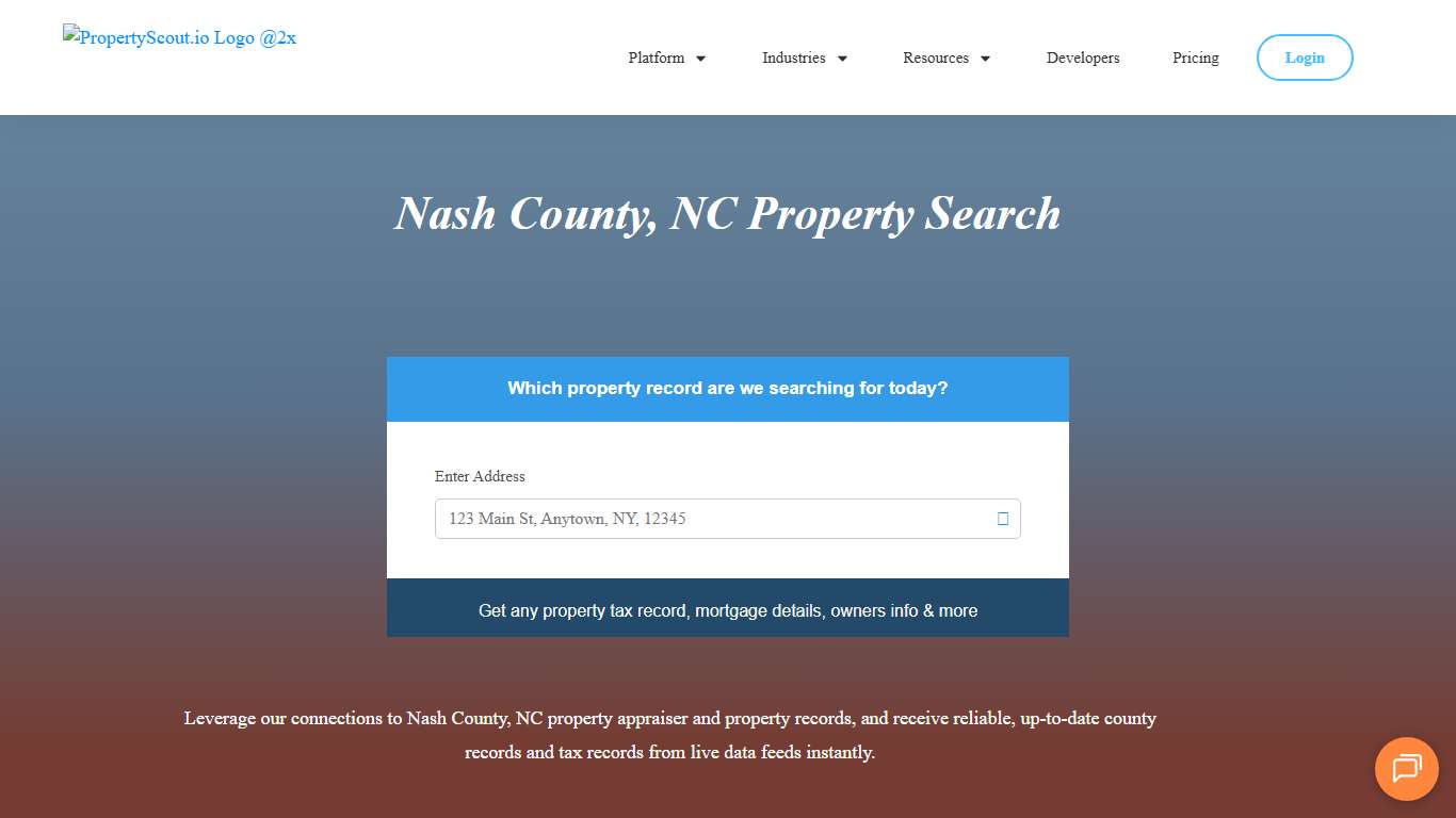 Nash County, NC Property Records Search - Propertyscout.io